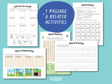 Load image into Gallery viewer, Beginning Consonant Blends Story Activities - A Stroll in the Park