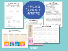 Load image into Gallery viewer, Y Vowel Story Activities - Tea Party for the Family