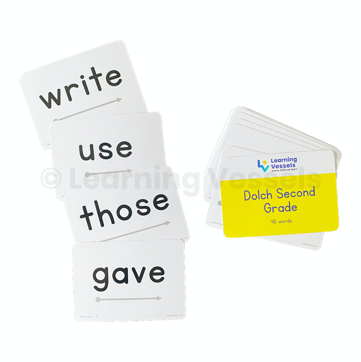 Second Grade Sight Words Flash Cards | Learning Vessels
