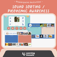 Load image into Gallery viewer, Sound Sorting 2 - CVC and Vowels Phonemic Awareness Bundle