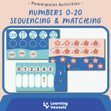 Load image into Gallery viewer, Numbers Matching & Sequencing - Numbers & Number Words 0-20