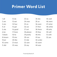 Load image into Gallery viewer, Dolch – Primer Sight Words, 52 words