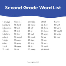 Load image into Gallery viewer, Dolch - Second Grade Sight Words, 46 words