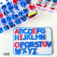 Load image into Gallery viewer, Alphabet and Numbers Learning Kit - Magnetic Foam Letters + Numbers Set
