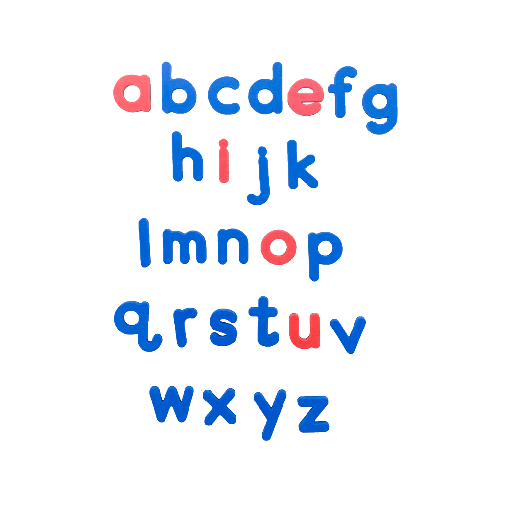 Magnetic foam letters (lowercase)