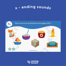 Load image into Gallery viewer, Sound Sorting 1 - Starting Sound and Ending &#39;x&#39; Phonemic Awareness Bundle
