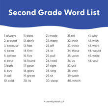 Load image into Gallery viewer, Dolch - Second Grade Sight Words, 46 words
